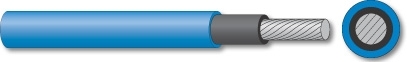 500 m Radox 1 x 4 mm² Solarkabel / blau
